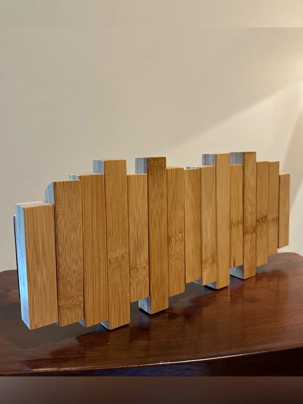 Wooden coat rack • hanger • folding • towel hooks • bamboo